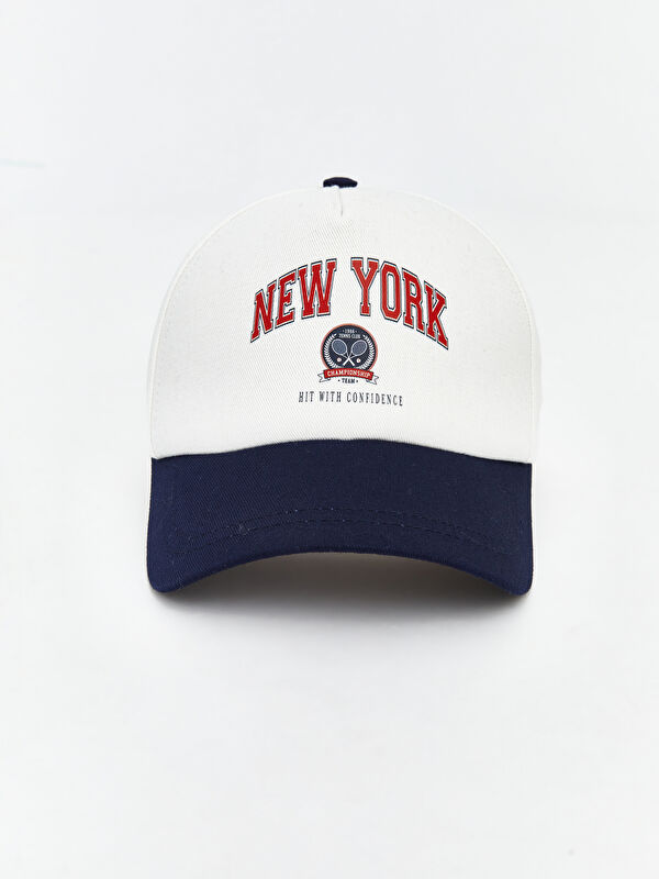 LC WAIKIKI New York Baskılı Erkek Kep Şapka 