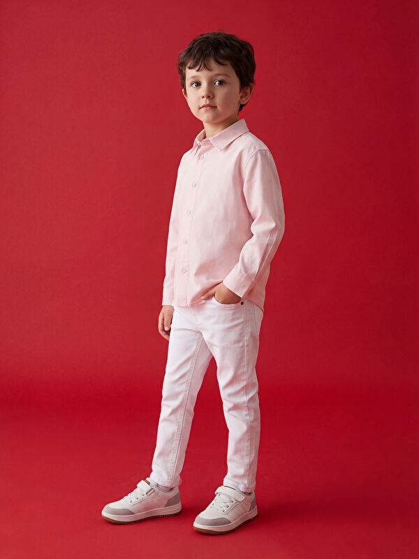 LCW Kids  Slim Fit Gabardin Erkek Çocuk Pantolon