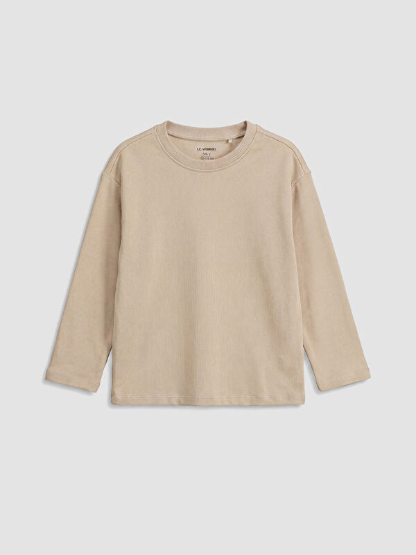 LCW baby Crew Neck Long Sleeve Boys' T-Shirt