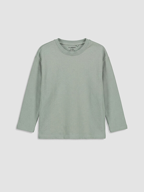 LCW baby Tricou cu mânecă lungă pentru băieți, cu guler rotund