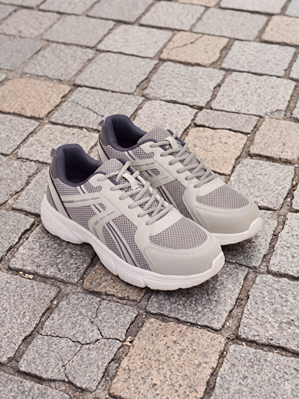 LCW STEPS Lace-Up Mesh Detail Men's Sneakers