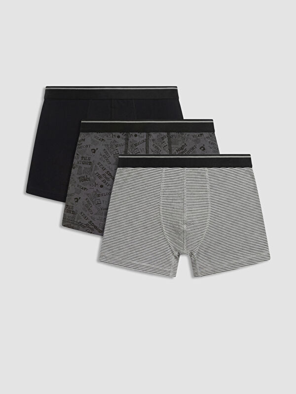 LC WAIKIKI Pamuklu Erkek Boxer 3'lü