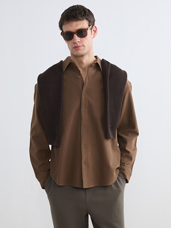 LCW Vision Regular Fit Dobby Shirt for Men