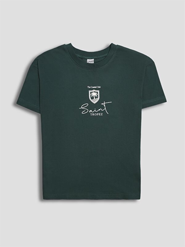 LCW Kids Crew Neck Printed Boys' T-Shirt