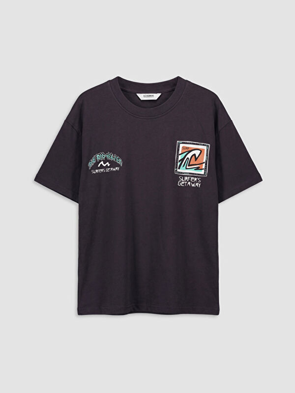 LCW Kids Crew Neck Printed Boys' T-Shirt