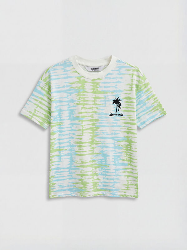 LCW Kids Crew Neck Patterned and Printed Boys' T-Shirt