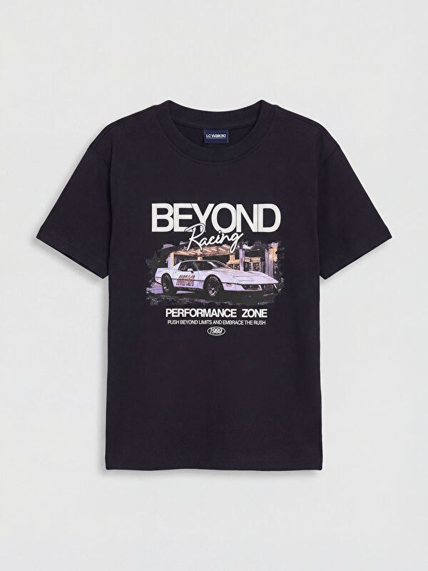 LCW Kids Crew Neck Printed Boys' T-Shirt