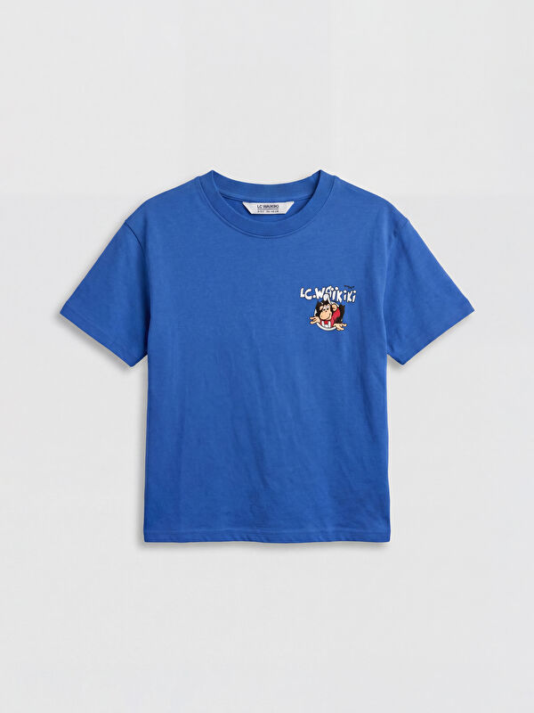 LCW Kids Crew Neck Logo Printed Boys' T-Shirt