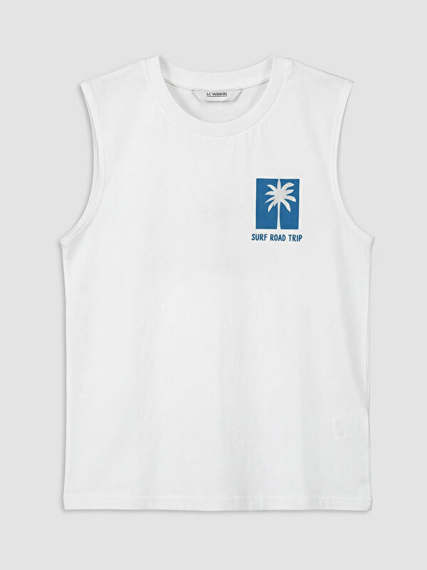 LCW Kids Crew Neck Printed Boys' Tank Top