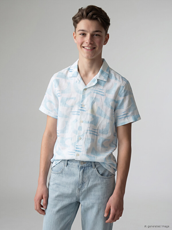 LCW Kids Patterned Boys' Shirt