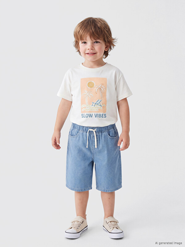 LCW baby Printed Baby Boys' T-Shirt