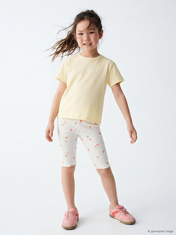 LCW Kids Gerippte Mädchen-Leggings 2er-Pack