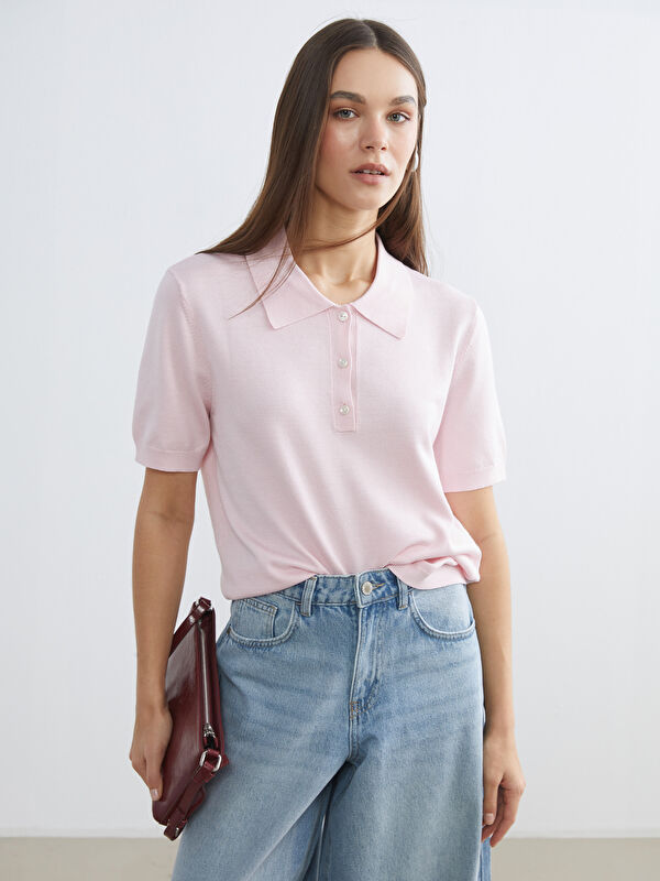 LCW Vision Polo Neck نساء سويتر محبوك