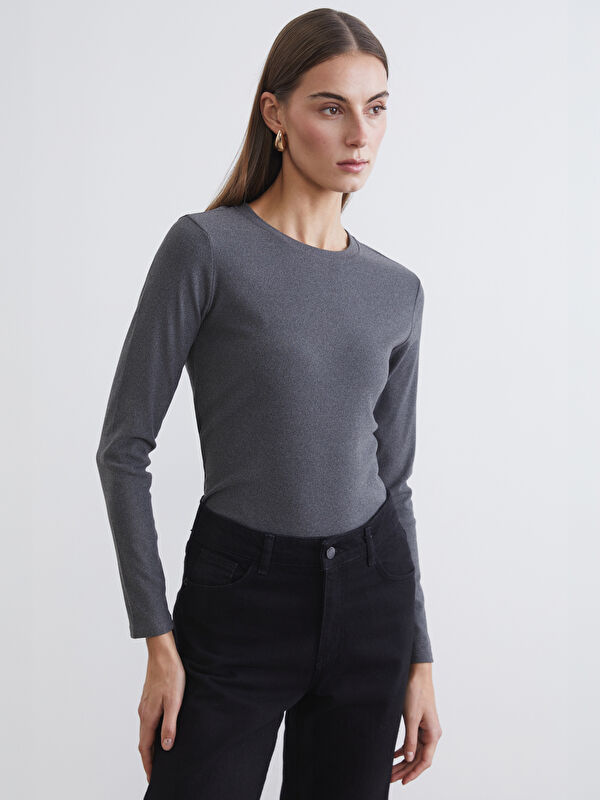 LCWAIKIKI Basic Әйелдерге арналған дөңгелек жағалы боди