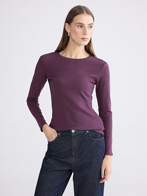 LCWAIKIKI Basic Әйелдерге арналған дөңгелек жағалы боди