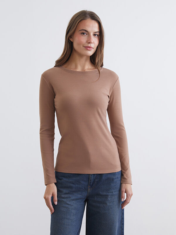LCWAIKIKI Basic Әйелдерге арналған дөңгелек жағалы боди