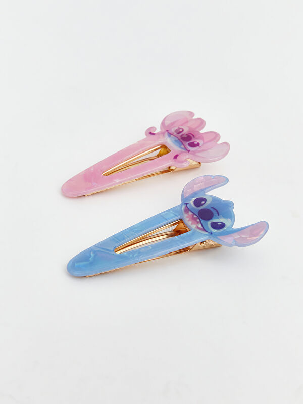 LCW JOY Stitch Figuriertes Mädchen Haarclip-Set 2er-Pack