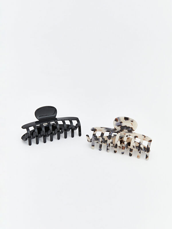 LCW JOY Patterned Women's Claw Clip Set 2 Pack