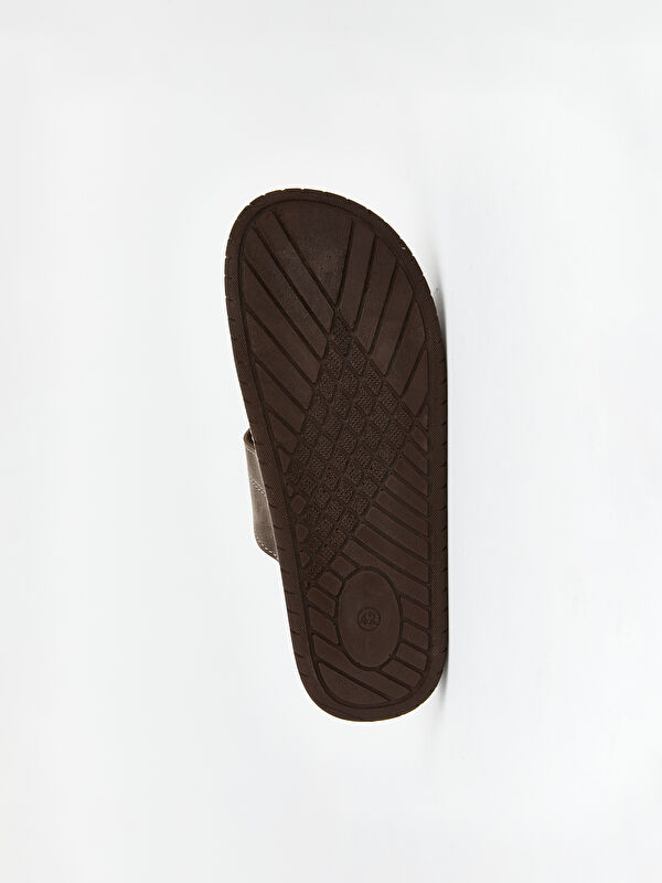 Lcw Steps Kahverengi Lcw Steps Süet Görünümlü Erkek Ev Terliği