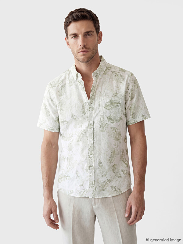 LCWAIKIKI Classic Regular Fit Patterned Men's Shirt
