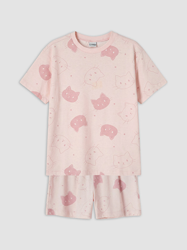 LCW Kids Girl Pink Pyjama Set