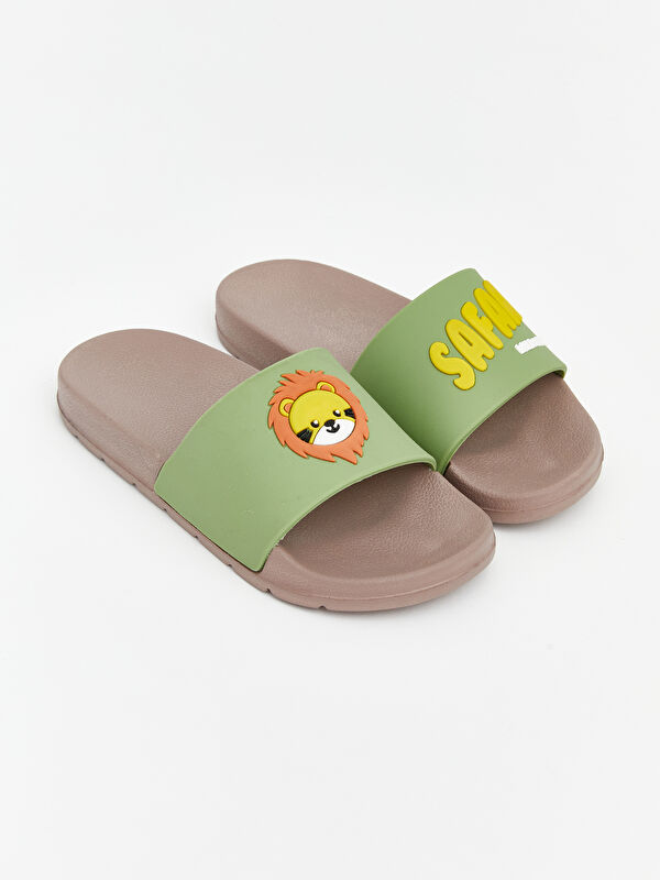 LCW STEPS Lion Print Slides for Boys