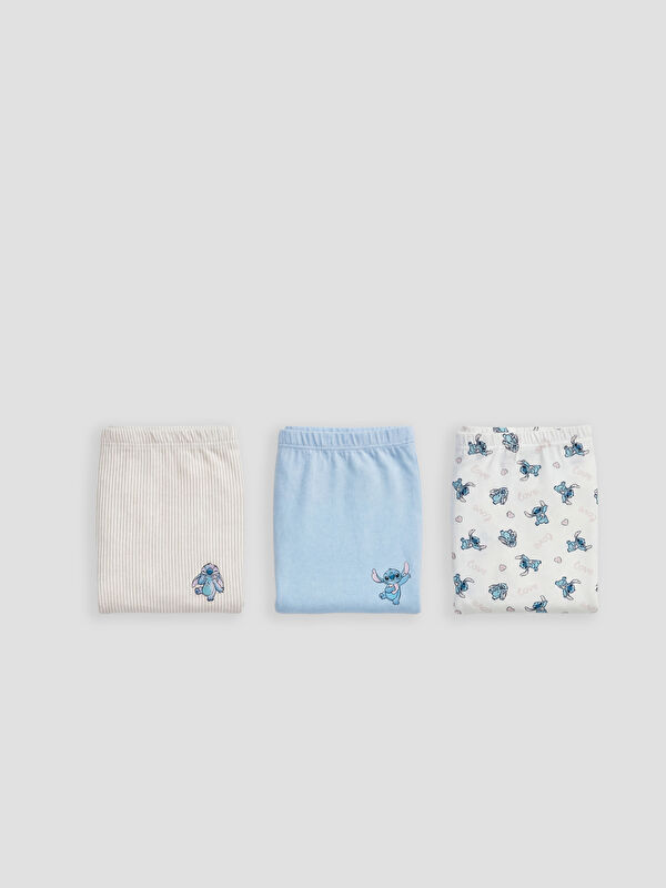 LCW Kids Stitch Baskılı Kız Çocuk Boxer 3'lü