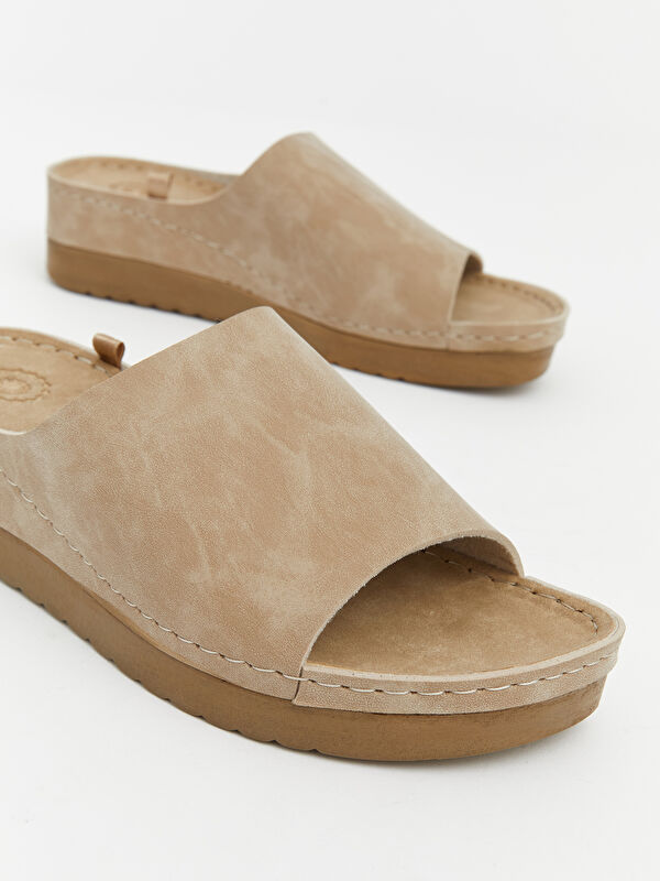 Lcw Steps Siyah Lcw Steps Süet Görünümlü Kadın Terlik