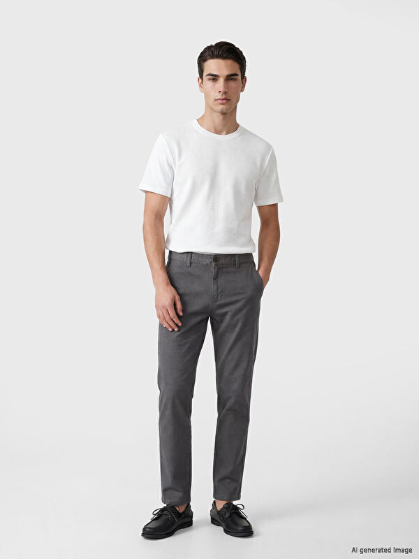 SOUTHBLUE Standard Fit Gabardine Men's Trousers