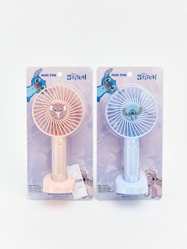 LCW JOY Stitch Baskılı Şarjlı Mini El Fanı