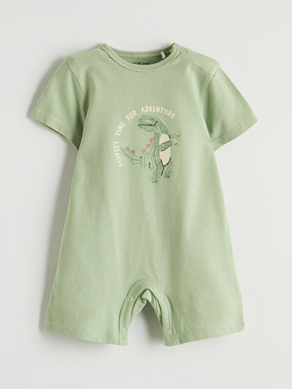 LCW baby Baskılı Pamuklu Erkek Bebek Tulum