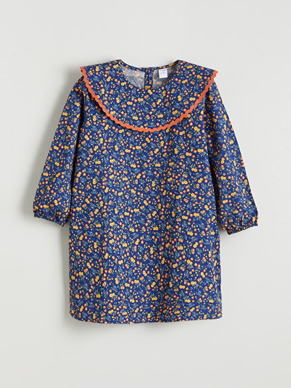 LCW Kids Peter Pan Collar Floral Girls' Dress