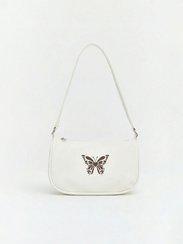 LCW ACCESSORIES Butterfly Printed Girls' Shoulder Bag