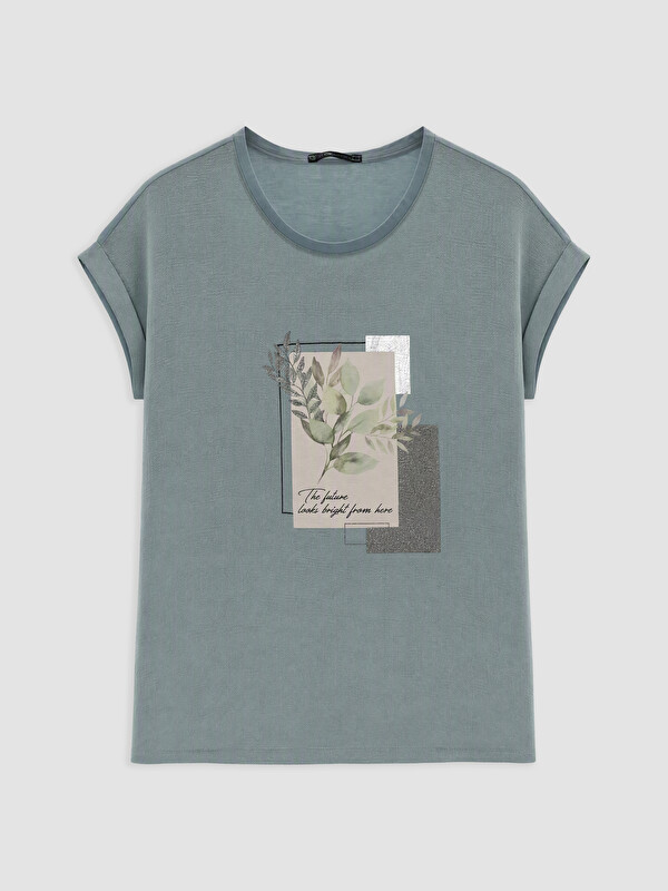 LCWAIKIKI Classic Woman Green T-Shirt