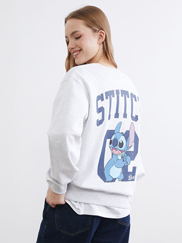 XSIDE سويتر غليظة مطبوعة ديال Stitch أوفرسايز للنساء