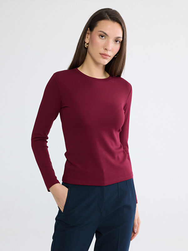 LCWAIKIKI Basic Bisiklet Yaka Kadın Body