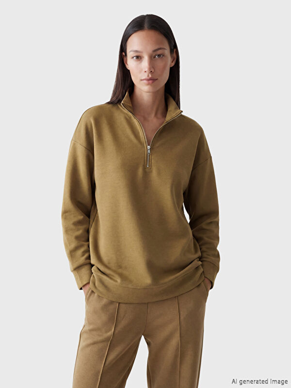LCW EVERYDAY Dik Yaka Kadın Sweatshirt