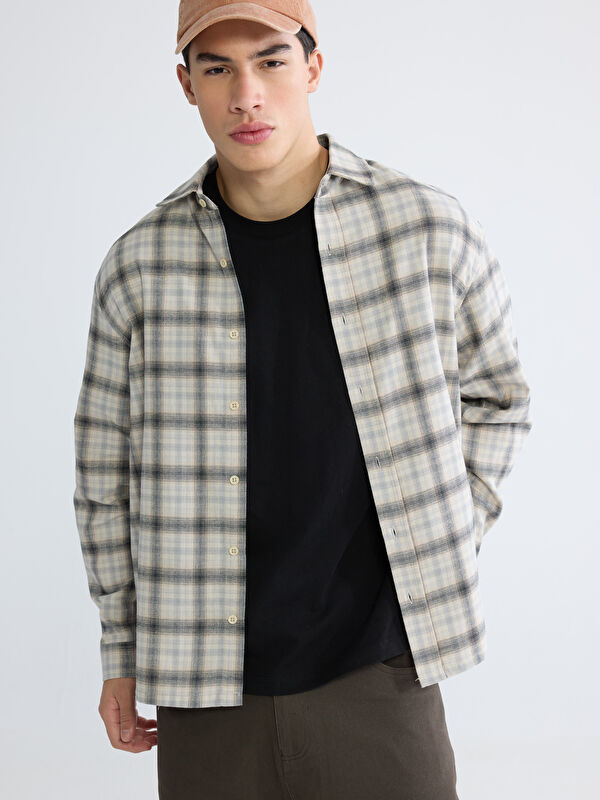 XSIDE Regular Fit Plaid Men's Lumberjack Shirt