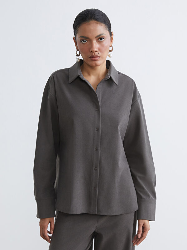 LCW EVERYDAY Loose Fit Textured Women's Shirt