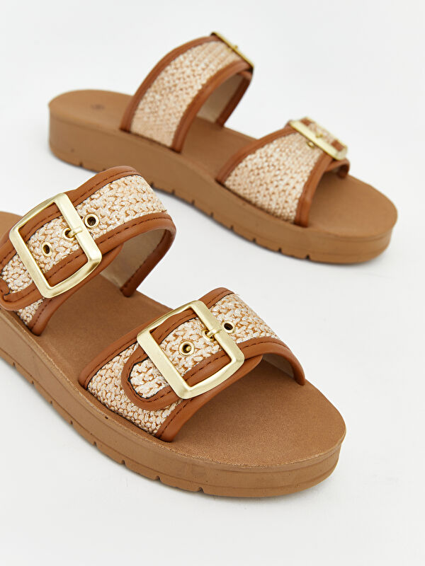 Lcw Steps Siyah Lcw Steps Çift Bantlı Kadın Terlik