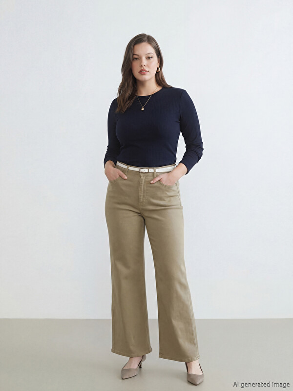 LCW STUDIO Wideleg Kadın Jean Pantolon