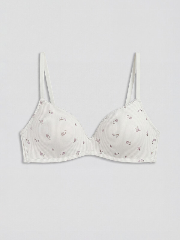 LCW DREAM Non-Wired Non Padded Floral Triangle Bra