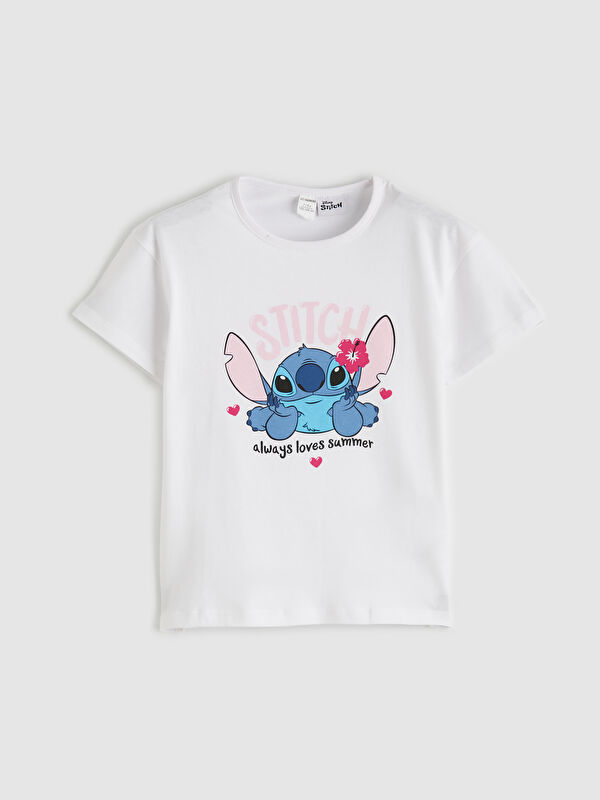 LCW Kids Stitch Printed Baby Girls' T-Shirt