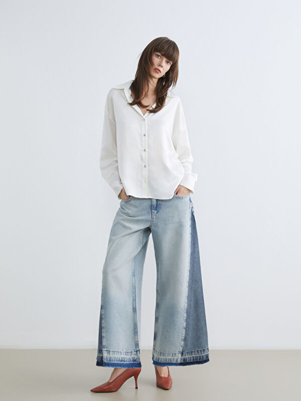 LC WAIKIKI Wideleg Kadın Jean Pantolon