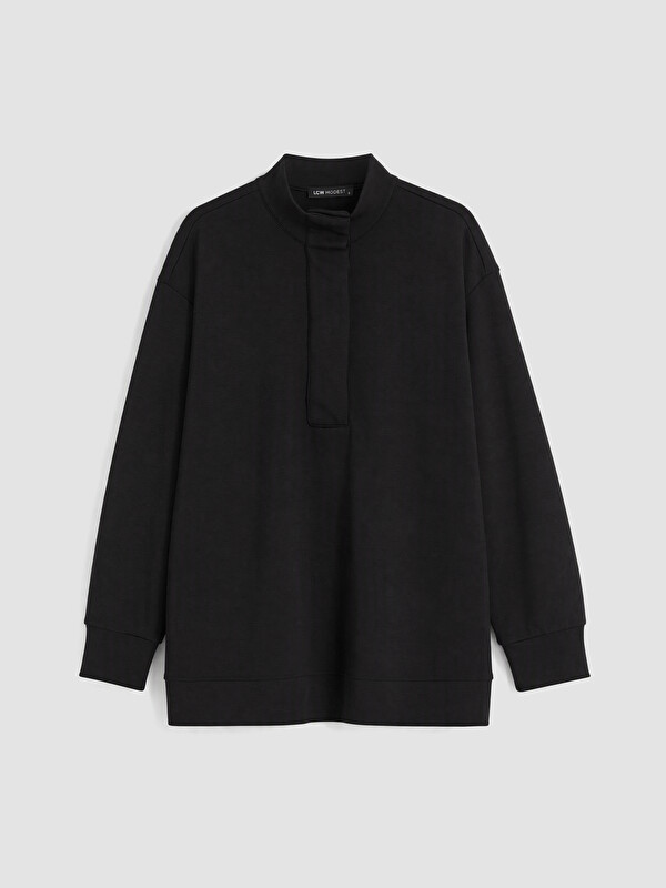 LCW Modest Soft Touch Oversize Kadın Sweatshirt Tunik