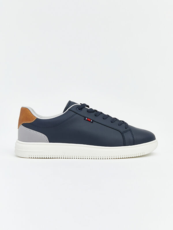 Lcw Steps Lacivert Lcw Steps Deri Görünümlü Erkek Spor Ayakkabı