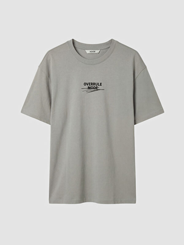 XSIDE Loose Fit Printed Crew Neck Men's T-Shirt