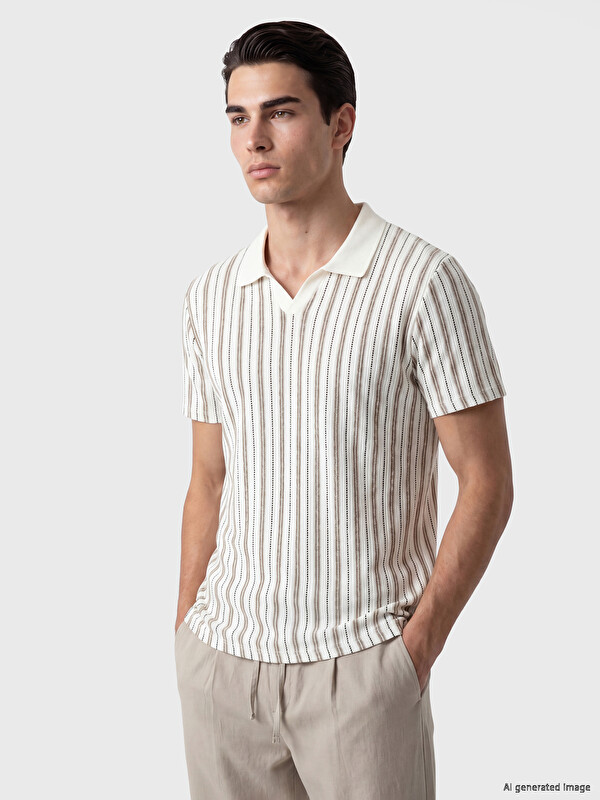 XSIDE Polo Striped Men's T-Shirt