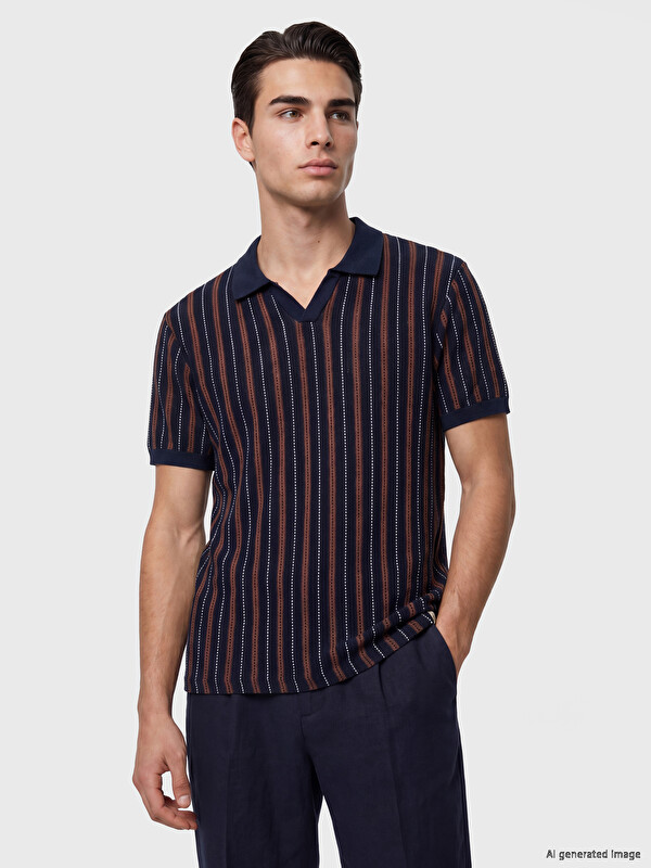 XSIDE Polo Striped Men's T-Shirt