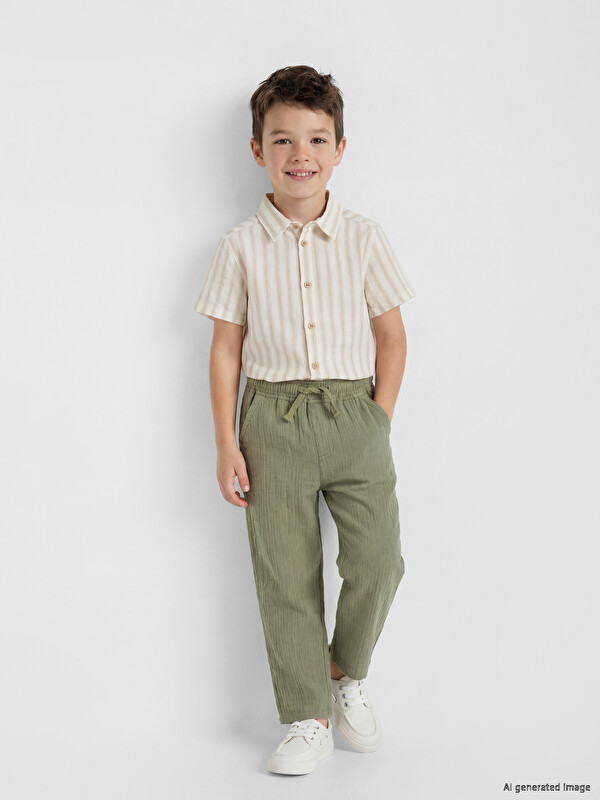 LCW Kids Erkek Çocuk Dokulu Pantolon